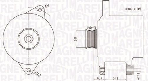 Magneti Marelli 063731718010 - Ģenerators ps1.lv