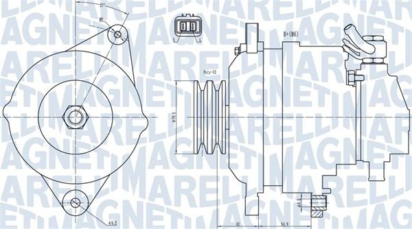 Magneti Marelli 063731717010 - Ģenerators ps1.lv