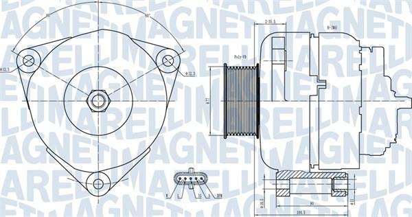 Magneti Marelli 063731739010 - Ģenerators ps1.lv