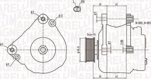 Magneti Marelli 063731729010 - Ģenerators ps1.lv