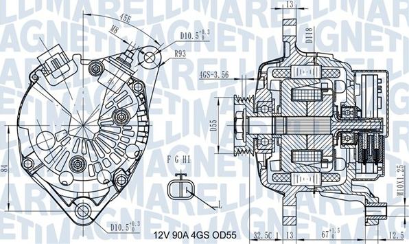 Magneti Marelli 063731725010 - Ģenerators ps1.lv