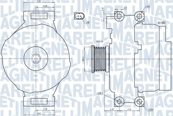 Magneti Marelli 063731773010 - Ģenerators ps1.lv