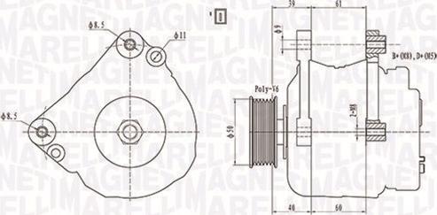 Magneti Marelli 063738290010 - Ģenerators ps1.lv