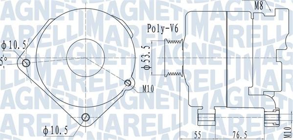 Magneti Marelli 063732095010 - Ģenerators ps1.lv