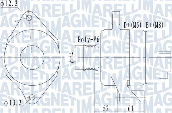 Magneti Marelli 063732049010 - Ģenerators ps1.lv