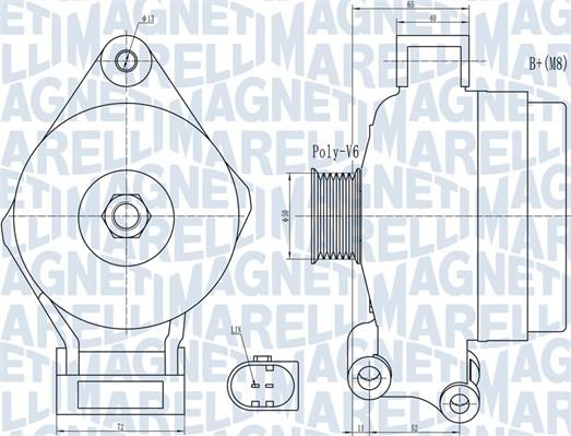 Magneti Marelli 063732044010 - Ģenerators ps1.lv