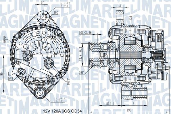 Magneti Marelli 063732045010 - Ģenerators ps1.lv