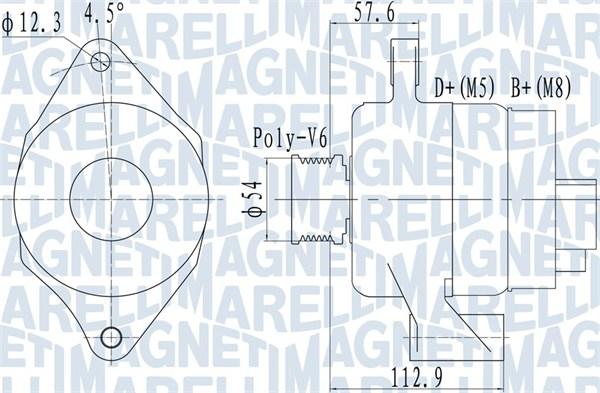 Magneti Marelli 063732050010 - Ģenerators ps1.lv