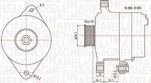 Magneti Marelli 063732062010 - Ģenerators ps1.lv