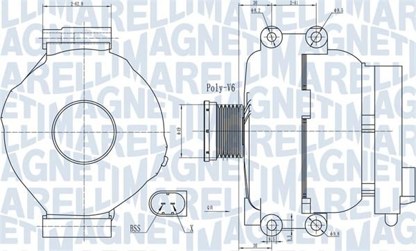 Magneti Marelli 063732009010 - Ģenerators ps1.lv