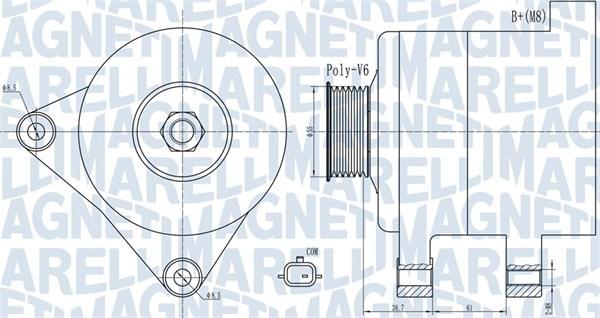 Magneti Marelli 063732003010 - Ģenerators ps1.lv