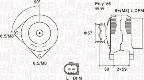 Magneti Marelli 063732002010 - Ģenerators ps1.lv