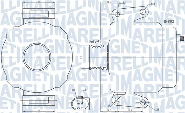 Magneti Marelli 063732007010 - Ģenerators ps1.lv