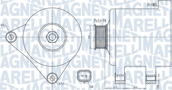 Magneti Marelli 063732015010 - Ģenerators ps1.lv