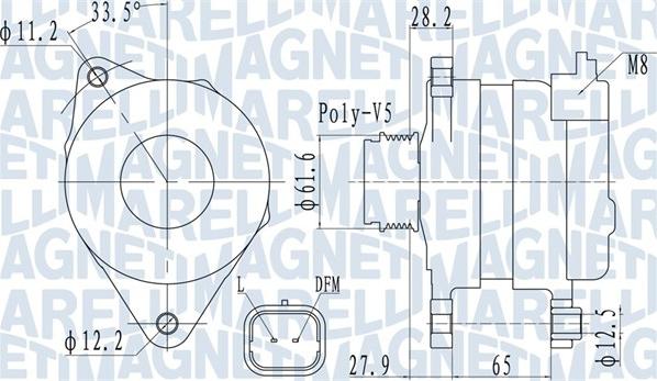 Magneti Marelli 063732016010 - Ģenerators ps1.lv