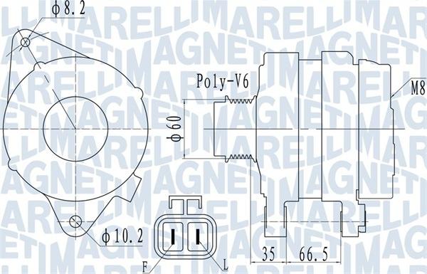 Magneti Marelli 063732010010 - Ģenerators ps1.lv