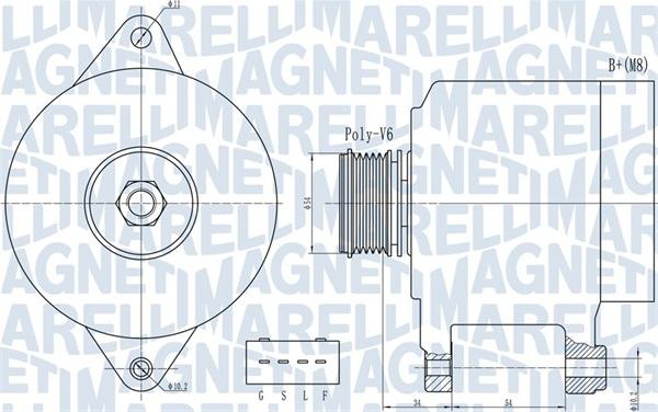Magneti Marelli 063732013010 - Ģenerators ps1.lv