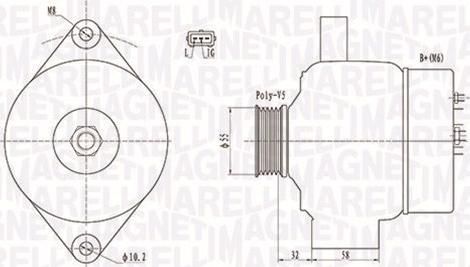 Magneti Marelli 063732026010 - Ģenerators ps1.lv