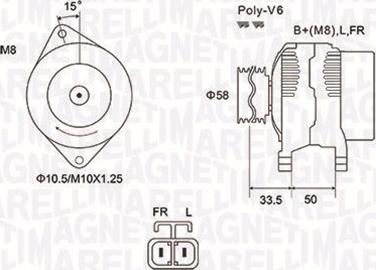 Magneti Marelli 063732020010 - Ģenerators ps1.lv