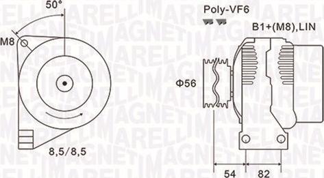 Magneti Marelli 063732028010 - Ģenerators ps1.lv