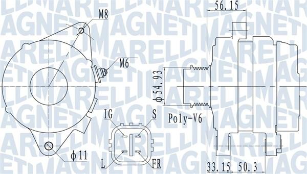 Magneti Marelli 063732027010 - Ģenerators ps1.lv