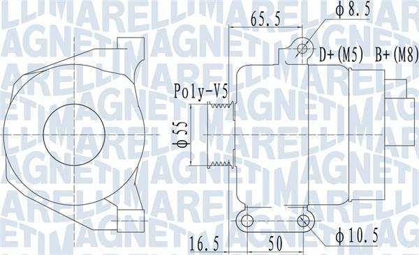 Magneti Marelli 063732070010 - Ģenerators ps1.lv