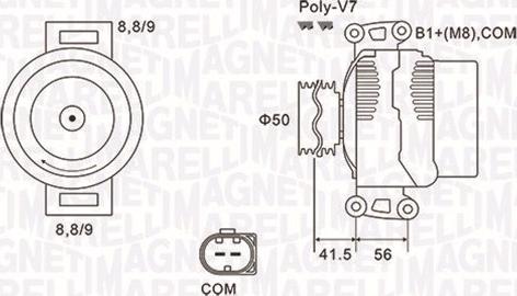 Magneti Marelli 063732108010 - Ģenerators ps1.lv