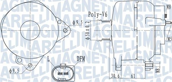 Magneti Marelli 063732118010 - Ģenerators ps1.lv