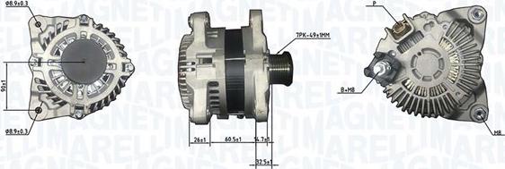 Magneti Marelli 063732186010 - Ģenerators ps1.lv