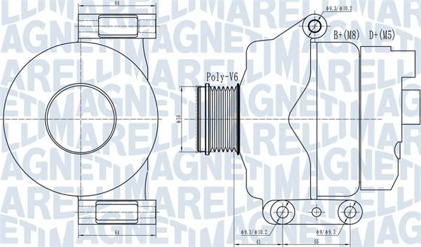 Magneti Marelli 063732132010 - Ģenerators ps1.lv