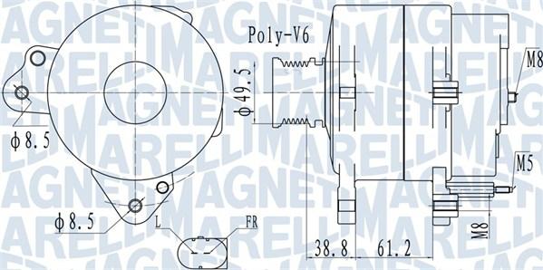 Magneti Marelli 063732137010 - Ģenerators ps1.lv