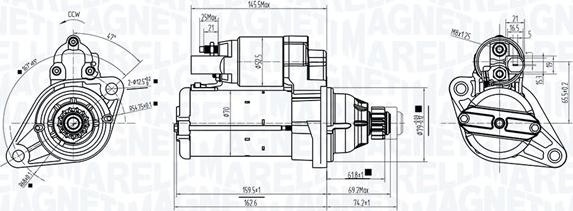 Magneti Marelli 063725944010 - Starteris ps1.lv