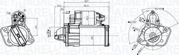 Magneti Marelli 063726375010 - Starteris ps1.lv