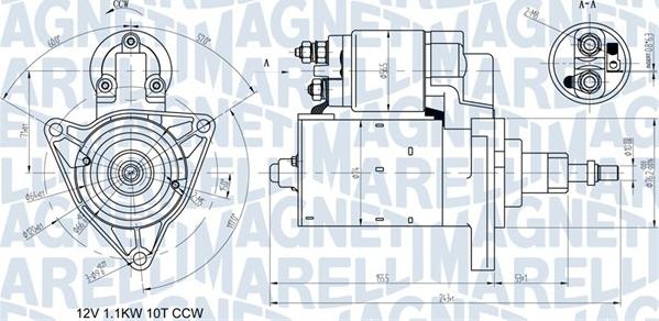 Magneti Marelli 063720597010 - Starteris ps1.lv