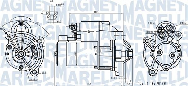 Magneti Marelli 063720581010 - Starteris ps1.lv