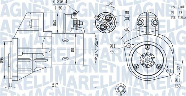 Magneti Marelli 063720660010 - Starteris ps1.lv