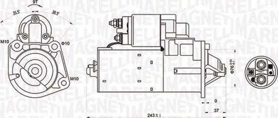 Magneti Marelli 063720680010 - Starteris ps1.lv