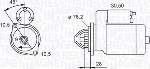 Magneti Marelli 063720040010 - Starteris ps1.lv