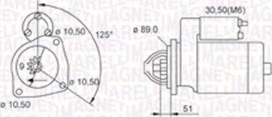 Magneti Marelli 063721112010 - Starteris ps1.lv