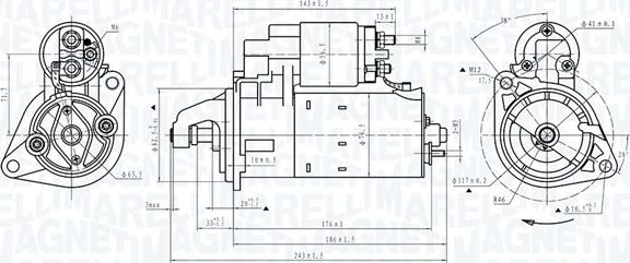 Magneti Marelli 063720372010 - Starteris ps1.lv