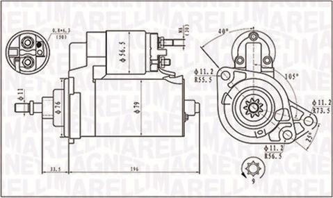 Magneti Marelli 063720295010 - Starteris ps1.lv