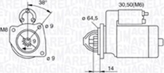 Magneti Marelli 063720796010 - Starteris ps1.lv