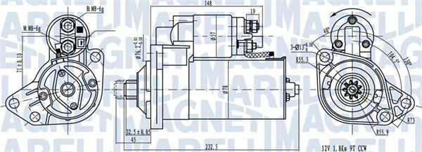 Magneti Marelli 063720789010 - Starteris ps1.lv