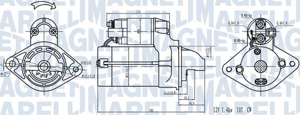 Magneti Marelli 063721441910 - Starteris ps1.lv