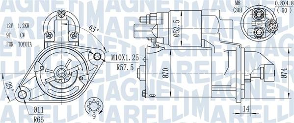 Magneti Marelli 063721450010 - Starteris ps1.lv