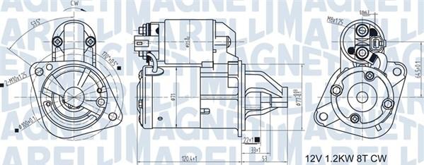 Magneti Marelli 063721465010 - Starteris ps1.lv