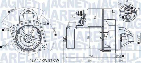 Magneti Marelli 063721419810 - Starteris ps1.lv