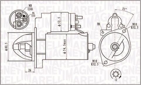 Magneti Marelli 063721410010 - Starteris ps1.lv