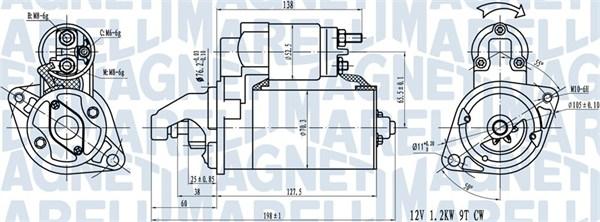 Magneti Marelli 063721413010 - Starteris ps1.lv