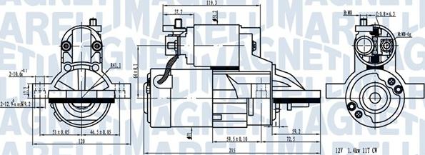 Magneti Marelli 063721436010 - Starteris ps1.lv